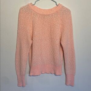 Free People Cozy Pink Knit Sweater- Small